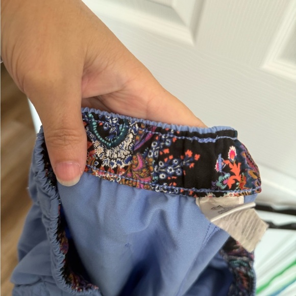 Vera Bradley light Blue nurses scrub pants size petite Large Drawstring Pockets - Picture 5 of 7